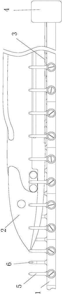 Floating type guide hook mechanism of rapier loom