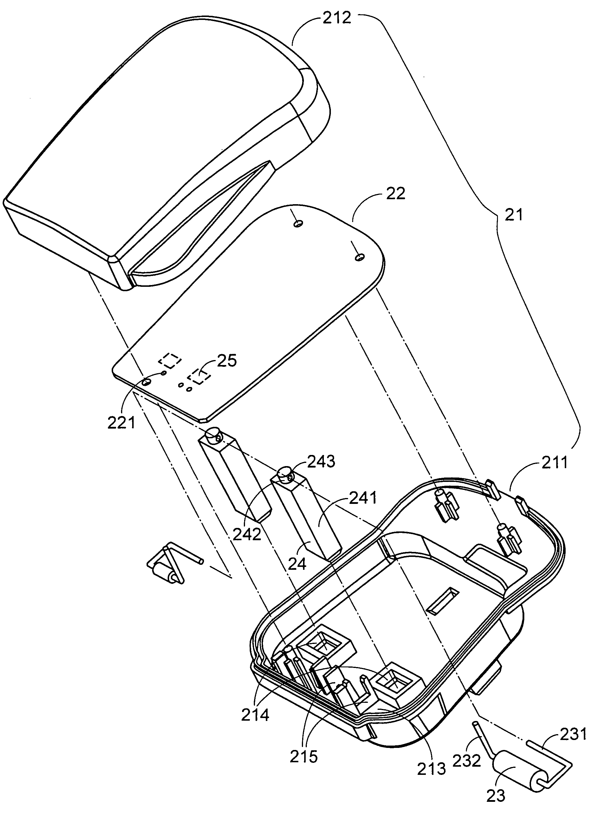 Assembling structure of electronic apparatus and assembling method thereof