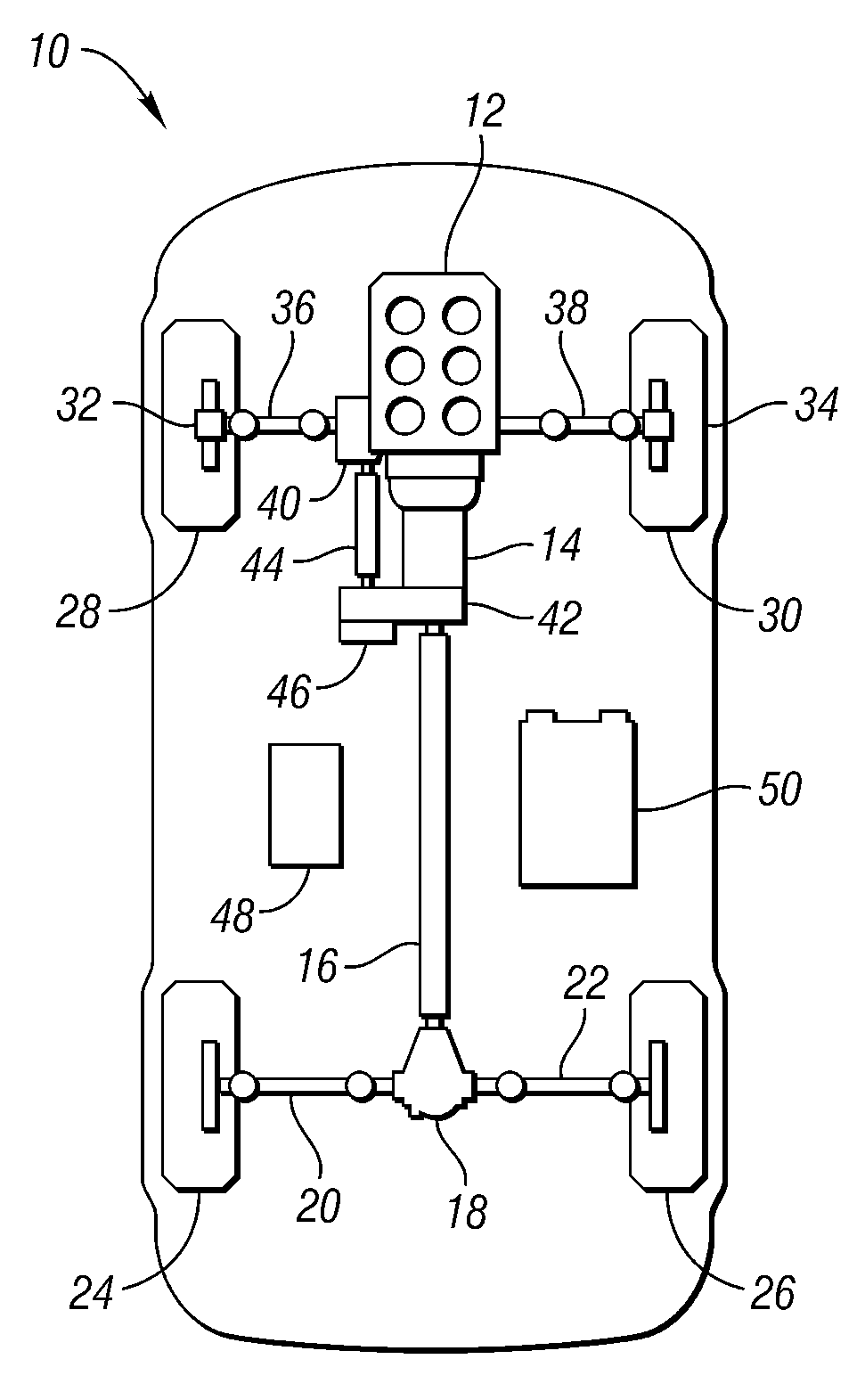 System and method for managing a powertrain in a vehicle