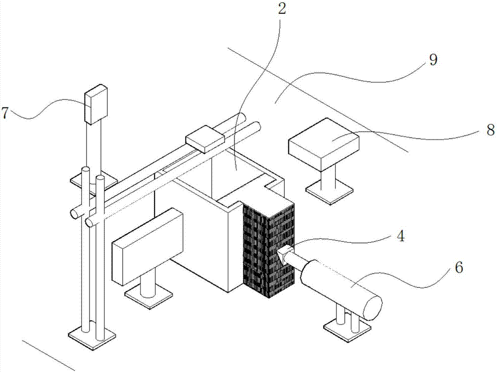 Transparent soil model test device for simulating lateral soil movement and test method for transparent soil model test device