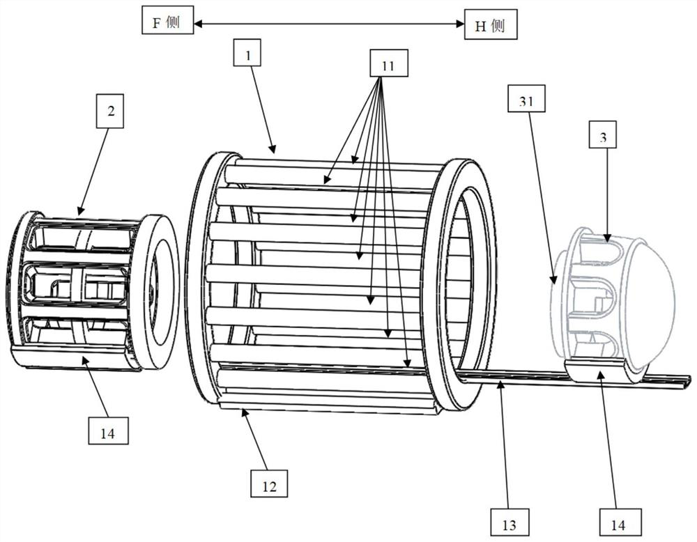 Head/knee joint multipurpose radio frequency coil device based on 7.0t magnetic resonance imaging system