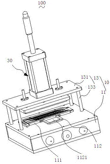 FPC (flexible printed circuit board) lamp strip press-fit device