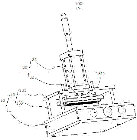 FPC (flexible printed circuit board) lamp strip press-fit device