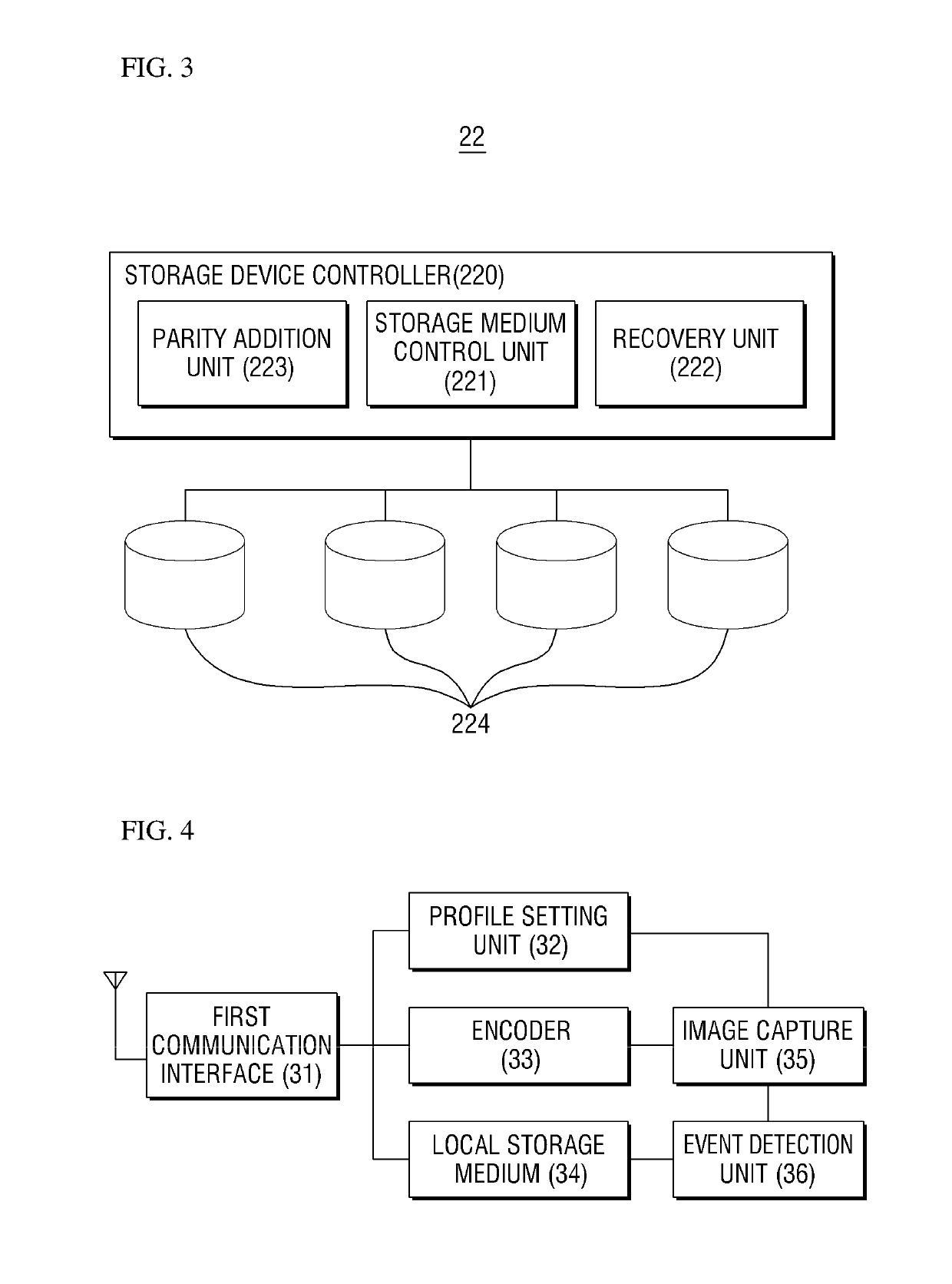 Monitoring camera system and method capable of recording images during storage device recovery