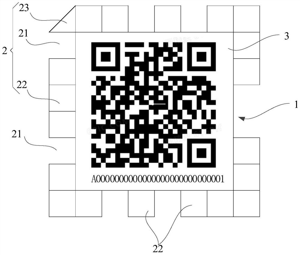 Visual label and assembly thereof