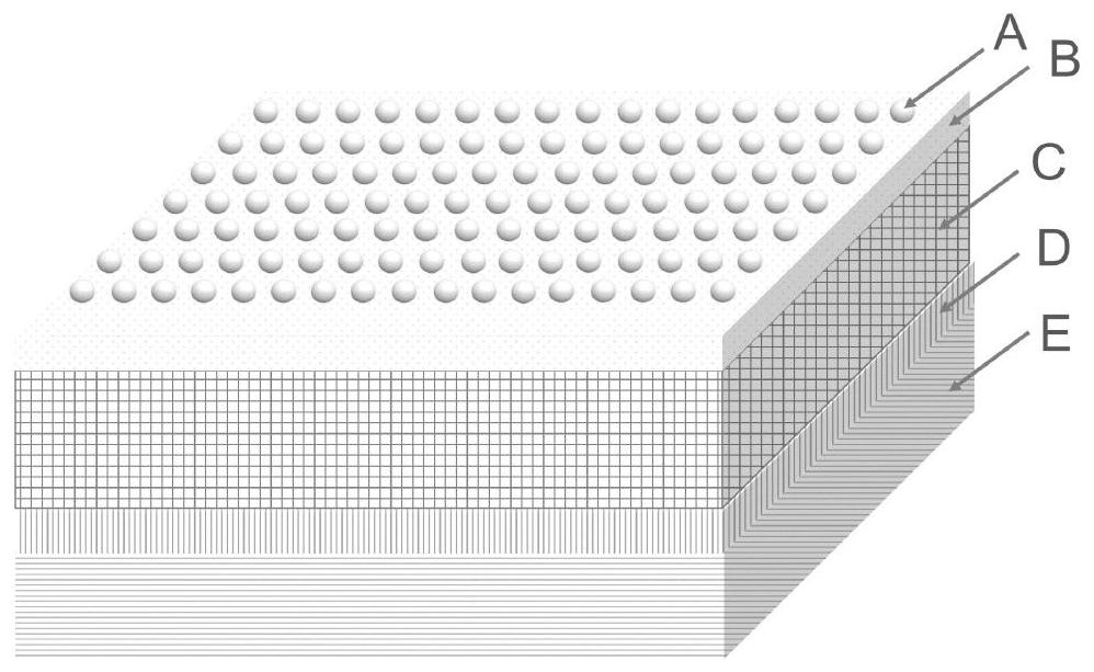 A laminated structure for enhancing the fluorescence luminous intensity of luminescent film and its preparation method