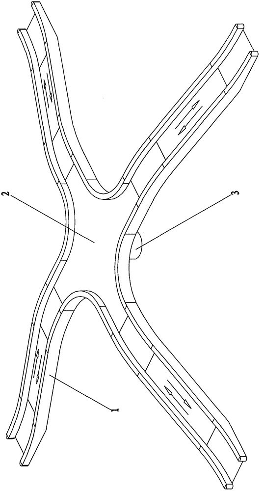 Single-lane and double-direction overpass and crossing jam dredging system using the same