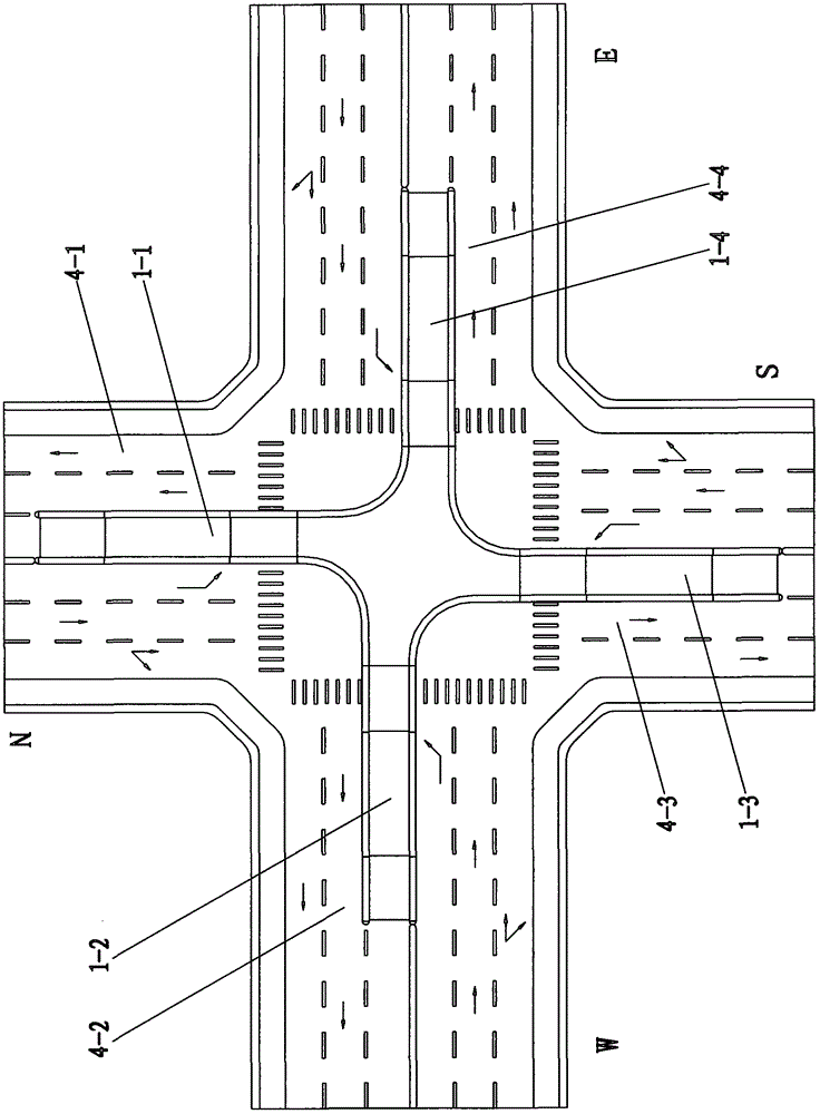 Single-lane and double-direction overpass and crossing jam dredging system using the same