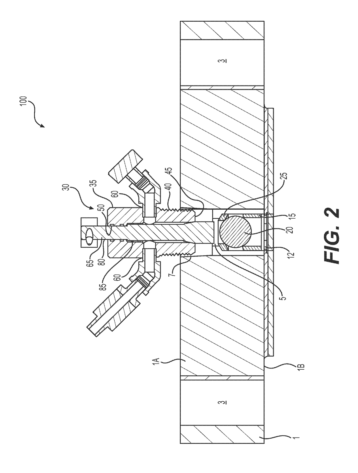 System and method for measuring pressure and removing fluid from behind a flange of pipeline