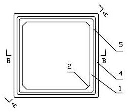 Butt joint inserting type flue gas exhaust pipeline