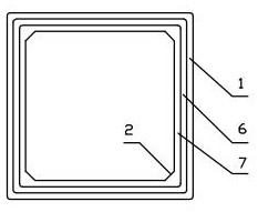 Butt joint inserting type flue gas exhaust pipeline