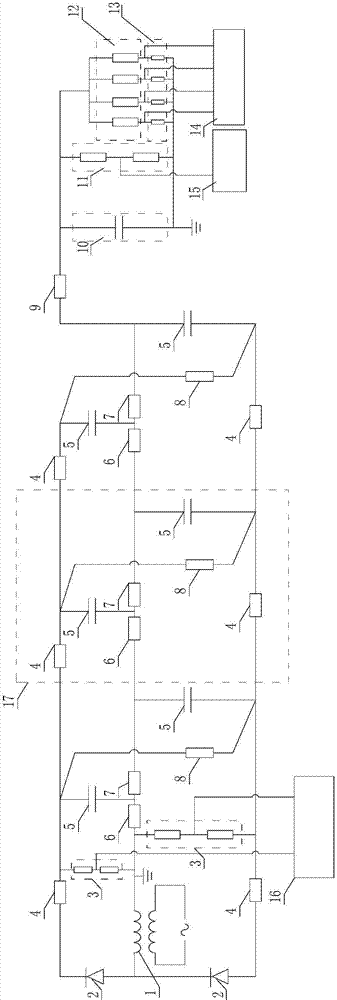 Arrester impact characteristics testing device and method