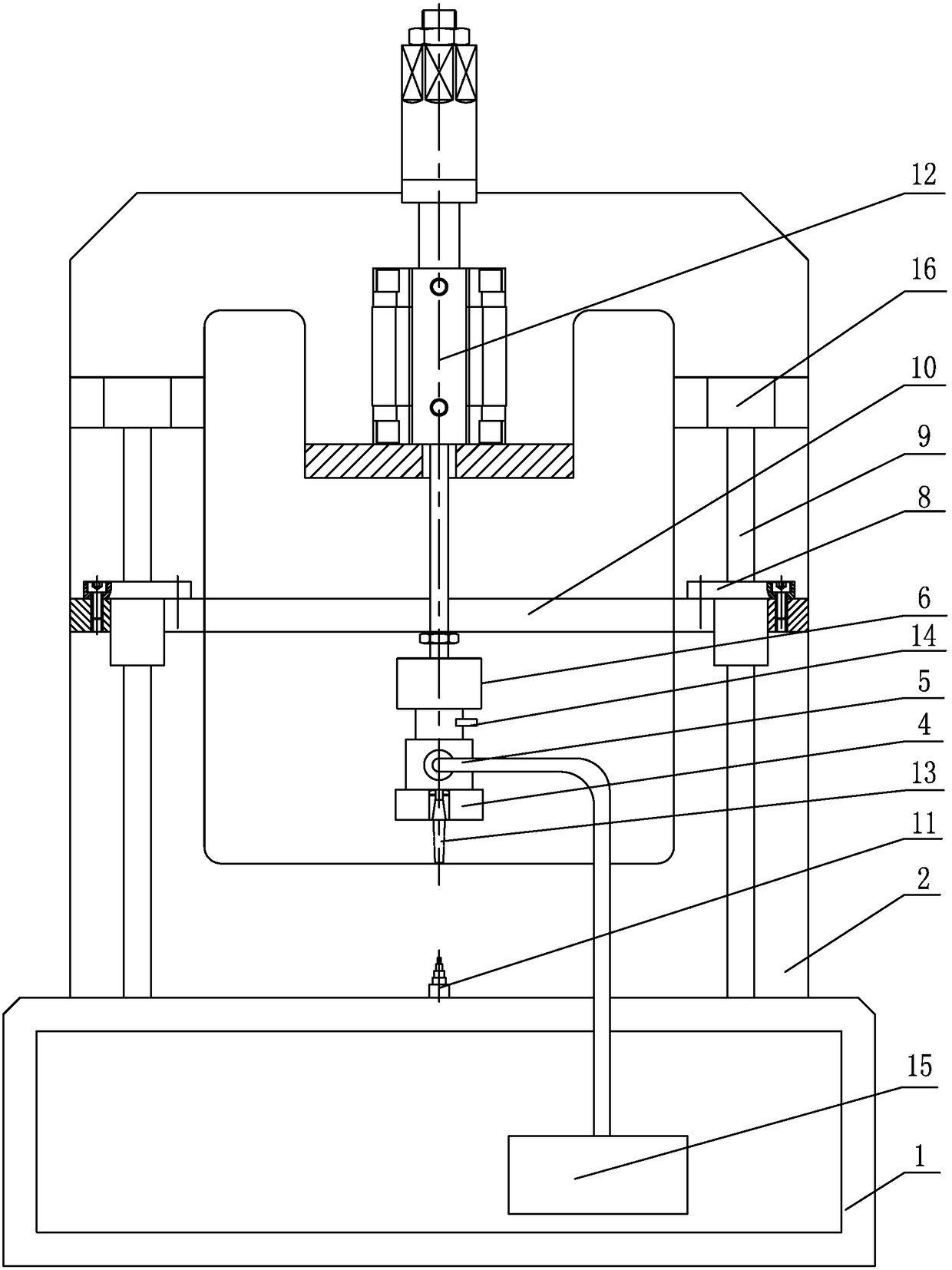 An automobile instrument pointer shaft detection device