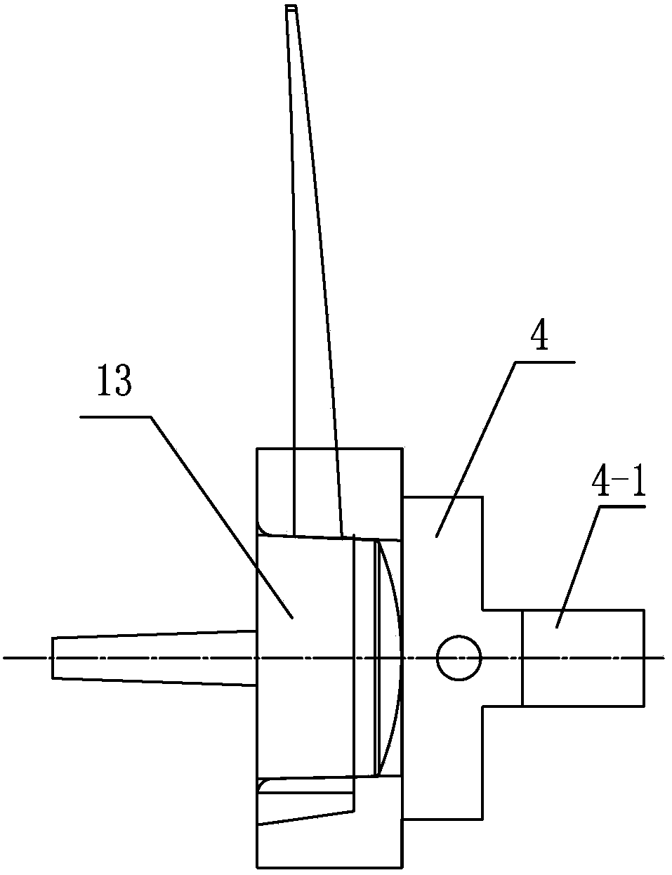 An automobile instrument pointer shaft detection device