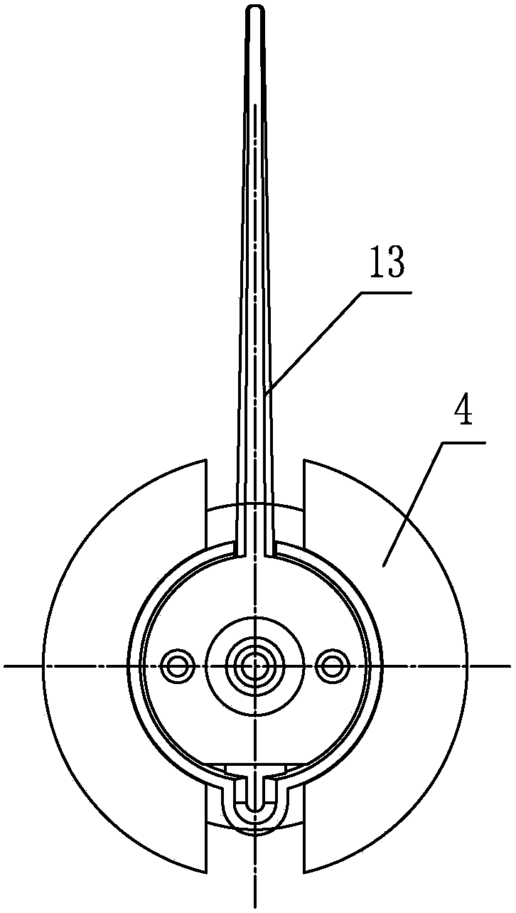 An automobile instrument pointer shaft detection device