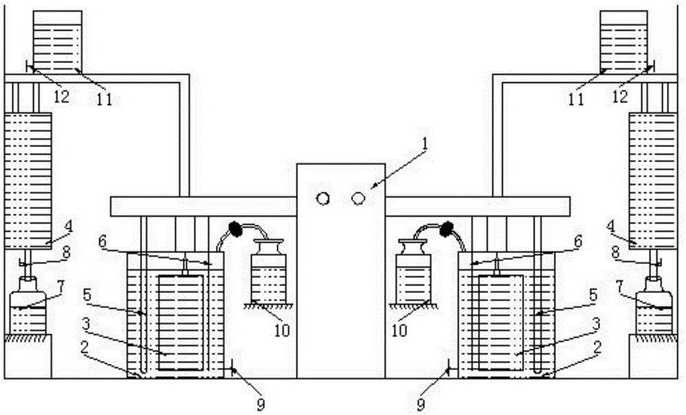 Mineral leaching device for membrane bioreactor combined ion exchange