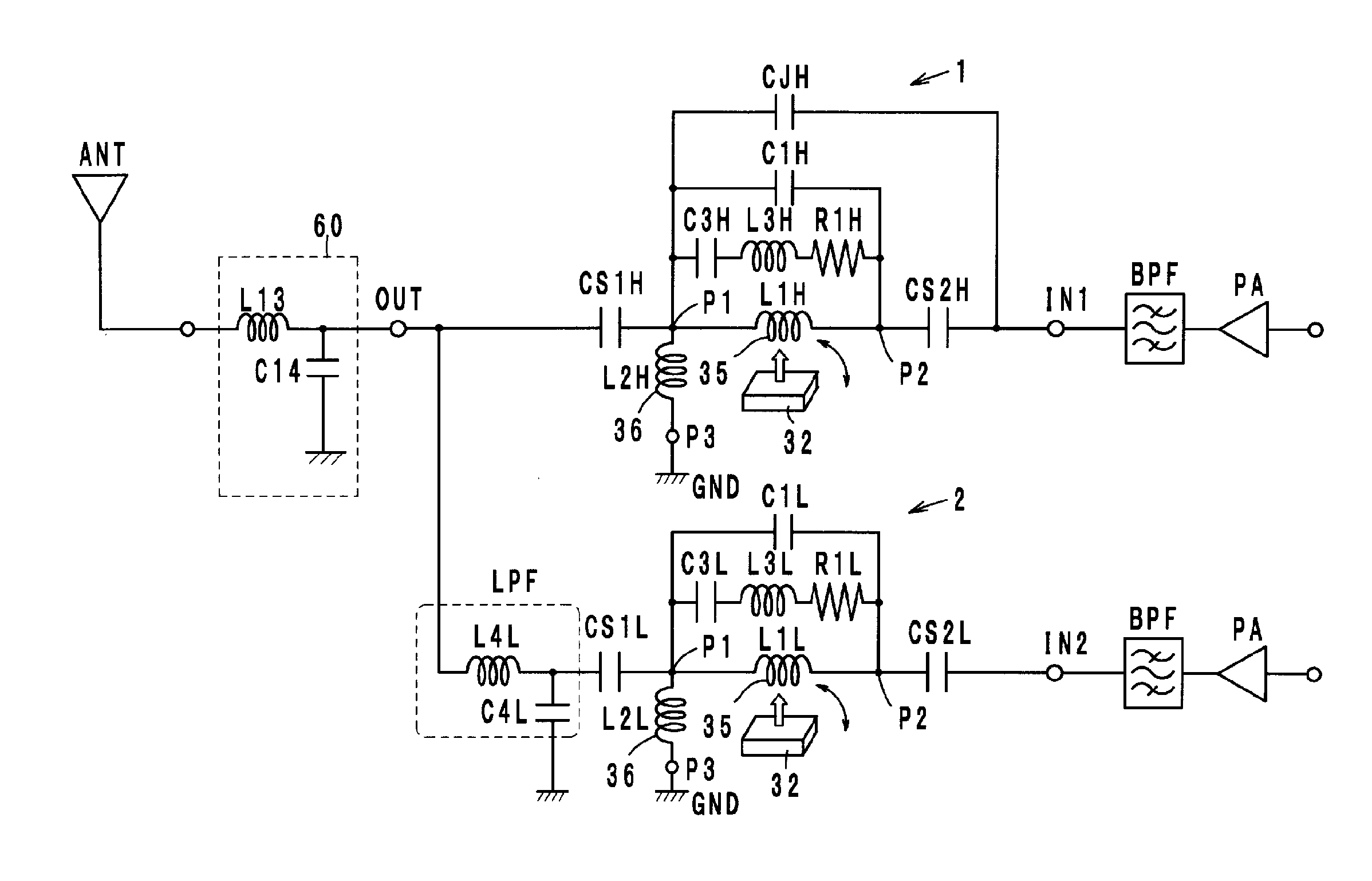 Irreversible circuit element and module