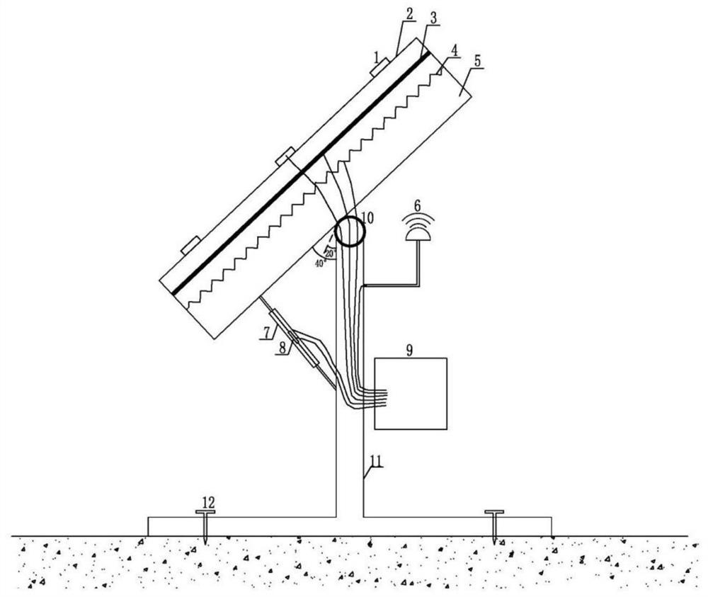 Novel solar photovoltaic panel intelligent snow removing device and control method thereof