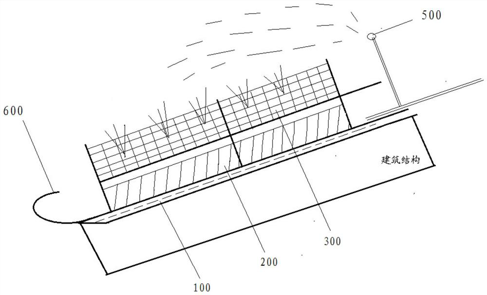 A modular light-weight green sloped roof system and construction method