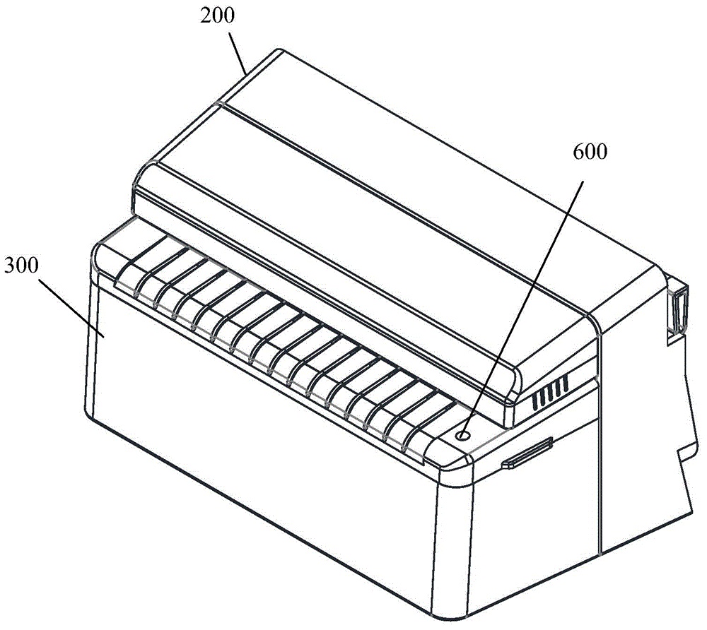 Backing-paper-free label printing machine