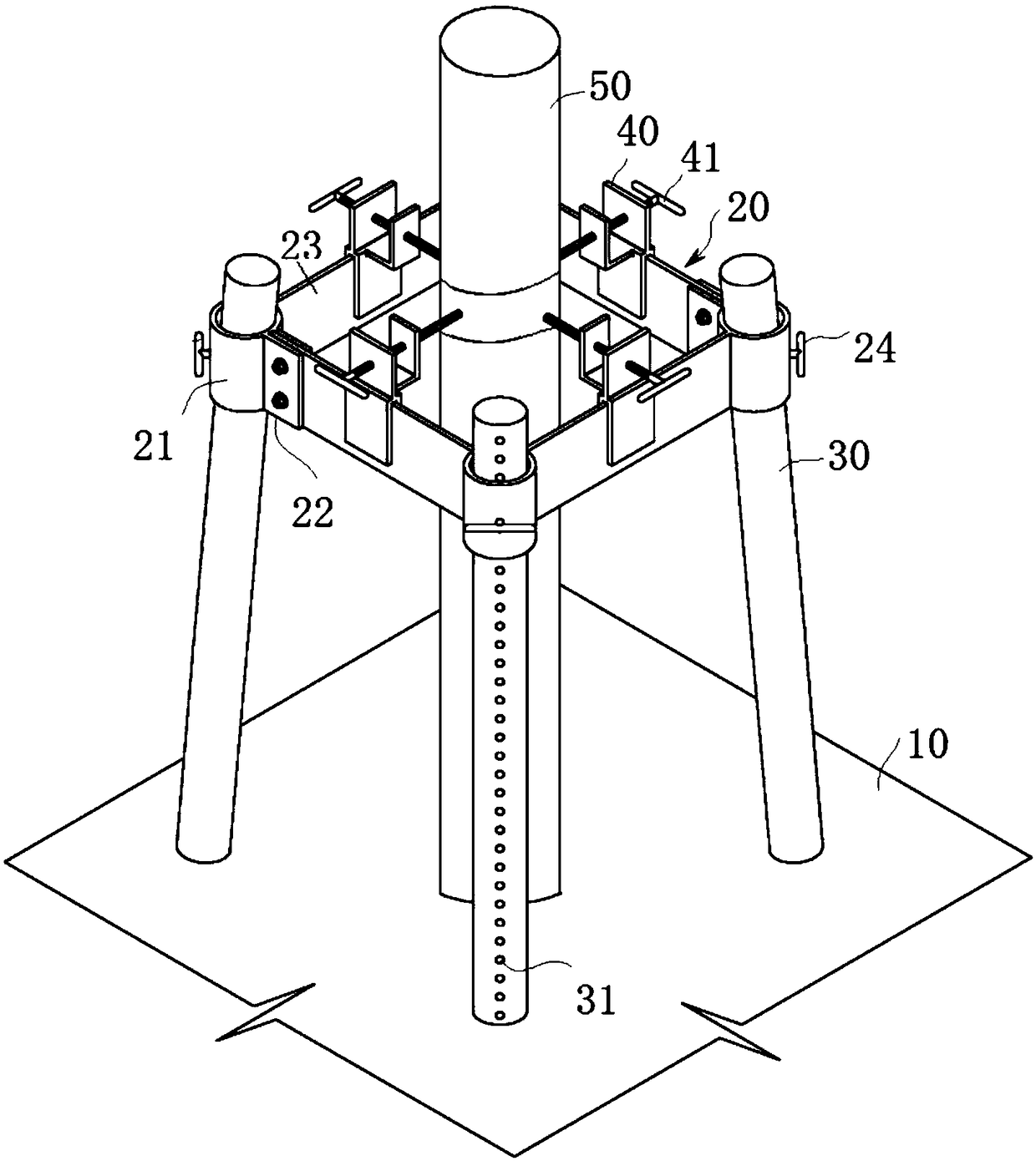 Reinforcing member for wood column and using method of reinforcing member