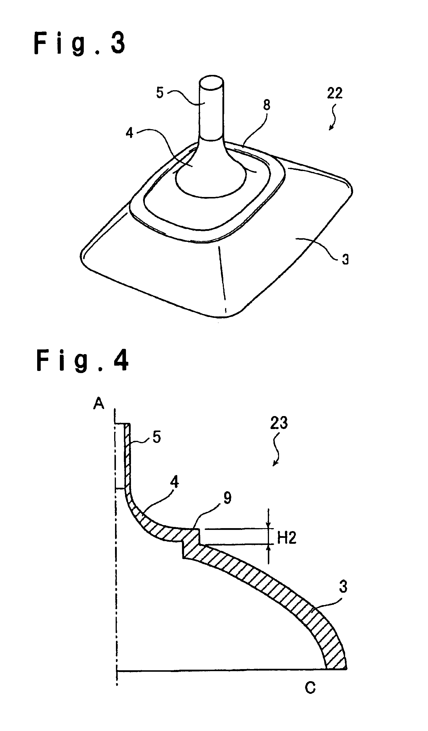 Glass funnel for a cathode ray tube and cathode ray tube