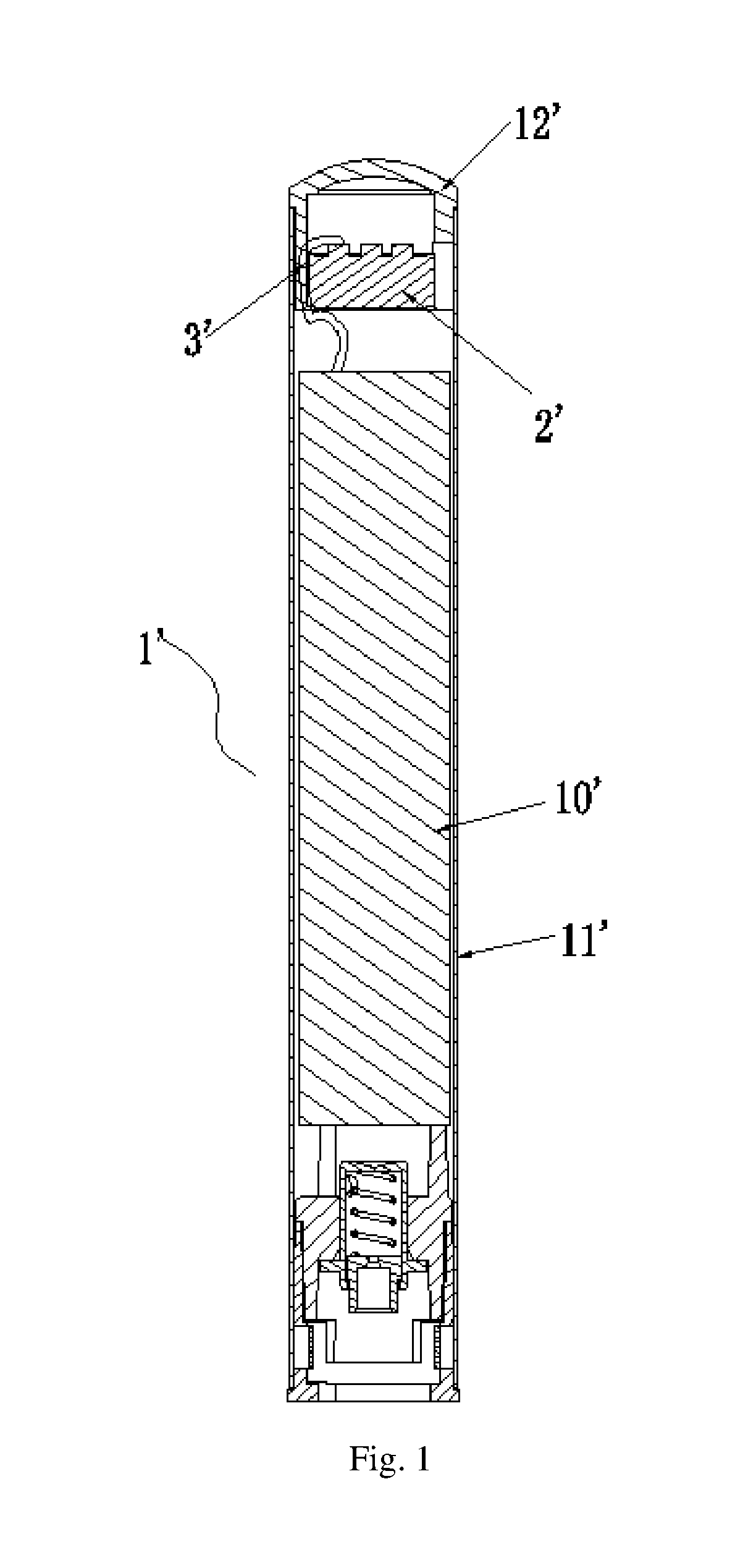 Battery stick, electronic cigarette, and method for assembly of battery stick