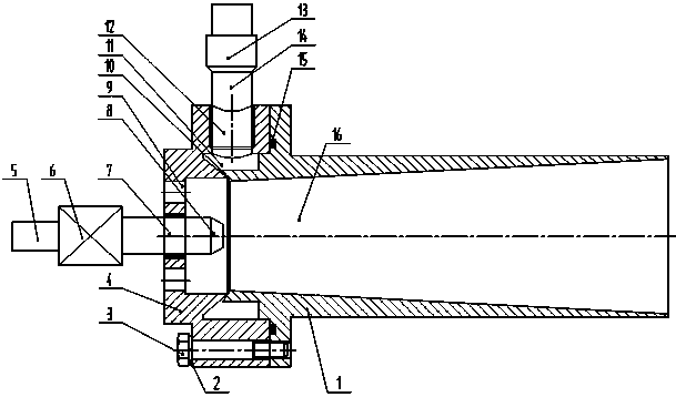 Atomizing and spraying device of conical air flow field