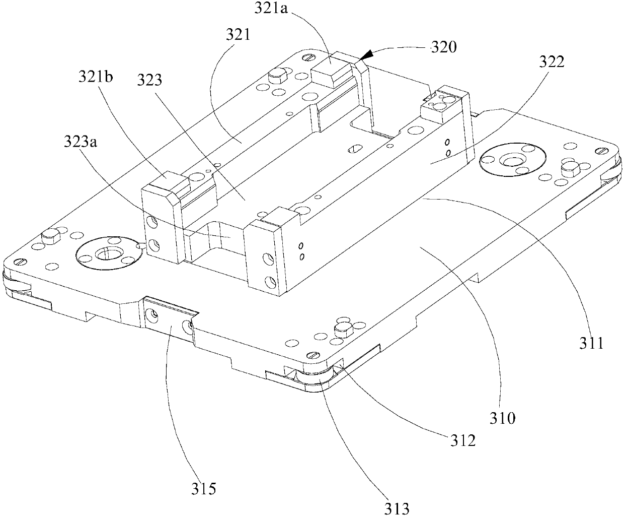 Conveying limiting lifting mechanism and lithium battery welding equipment thereof