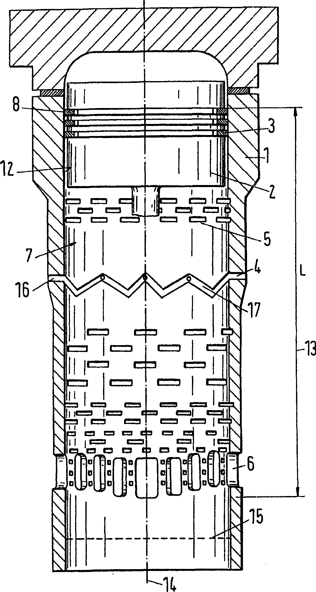 Cylinder with devices for containing lubricants