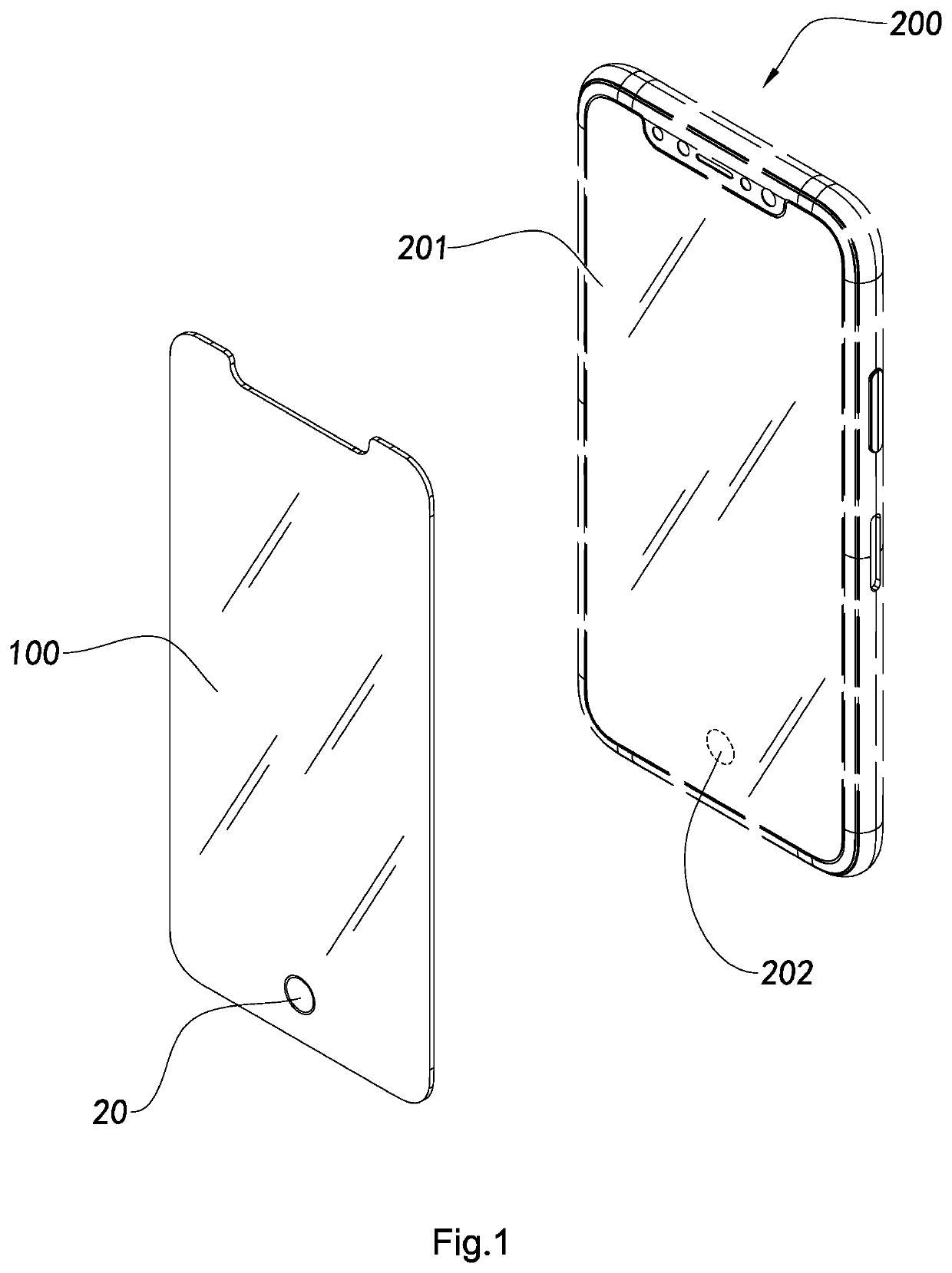 Progressive Non-Through Hole Glass Screen Protector and Manufacturing Method Thereof