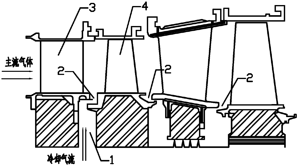 Radial wheel edge sealing structure with internal splines