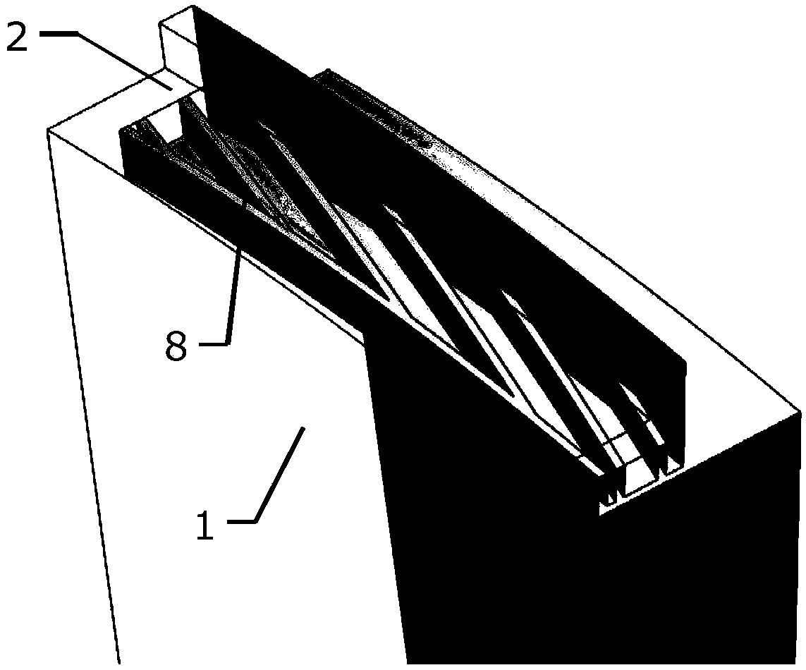 Radial wheel edge sealing structure with internal splines