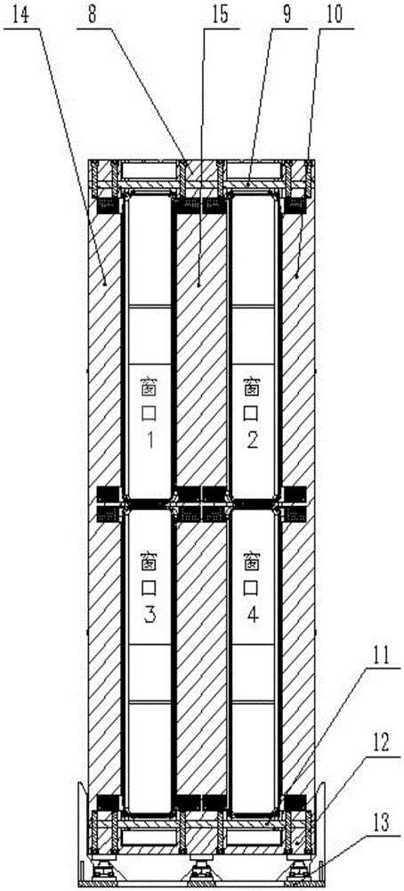 Manufacturing method of four-channel special-shaped deflection magnet in vacuum