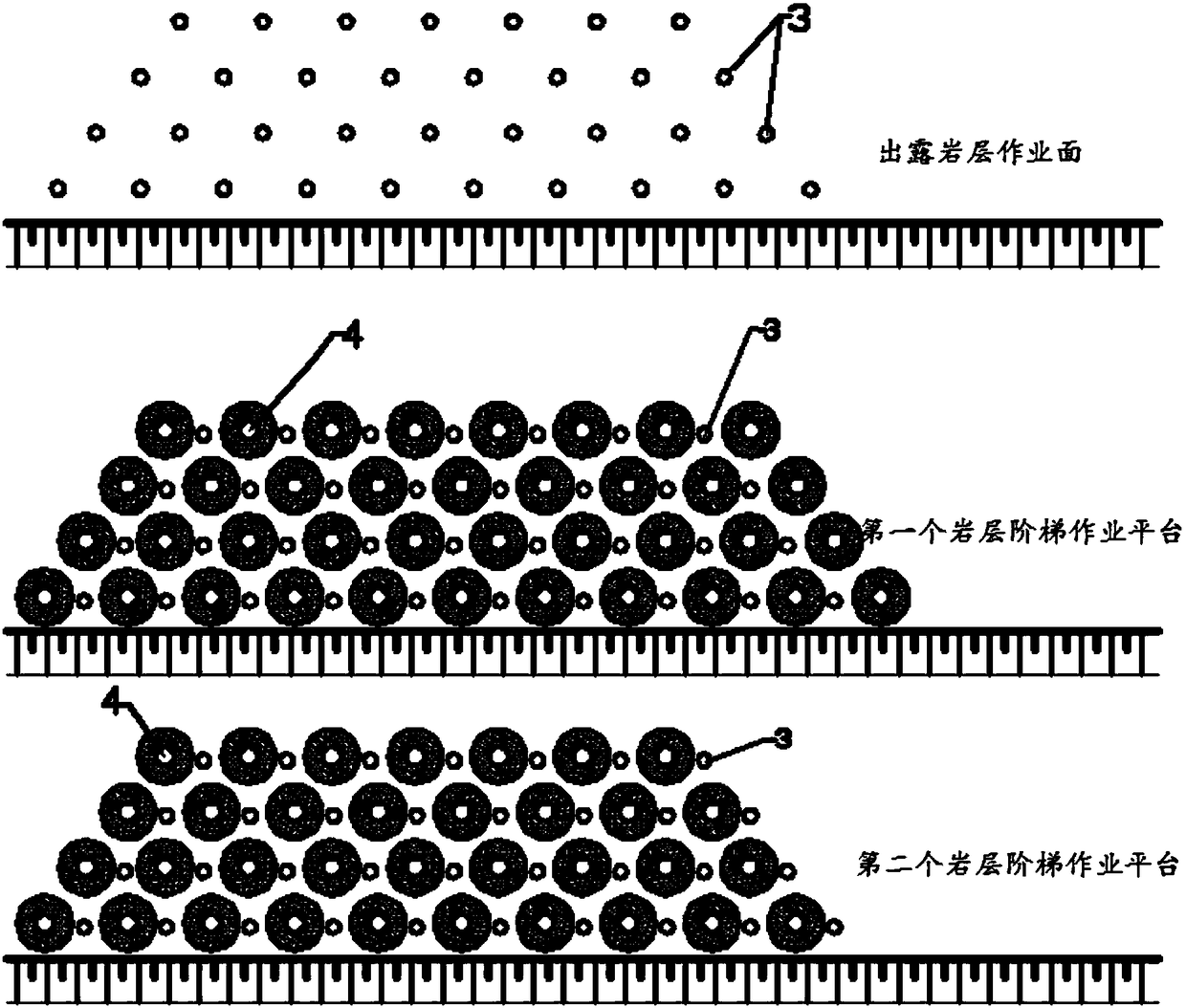 A fine-tuning method of hole layout to improve blasting effect based on rtk blast hole positioning technology