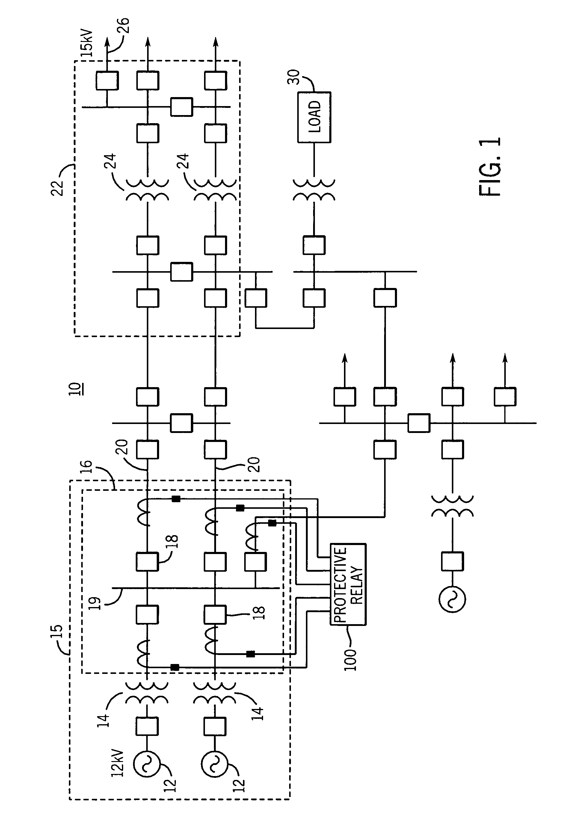 Apparatus and method for identifying a loss of a current transformer signal in a power system