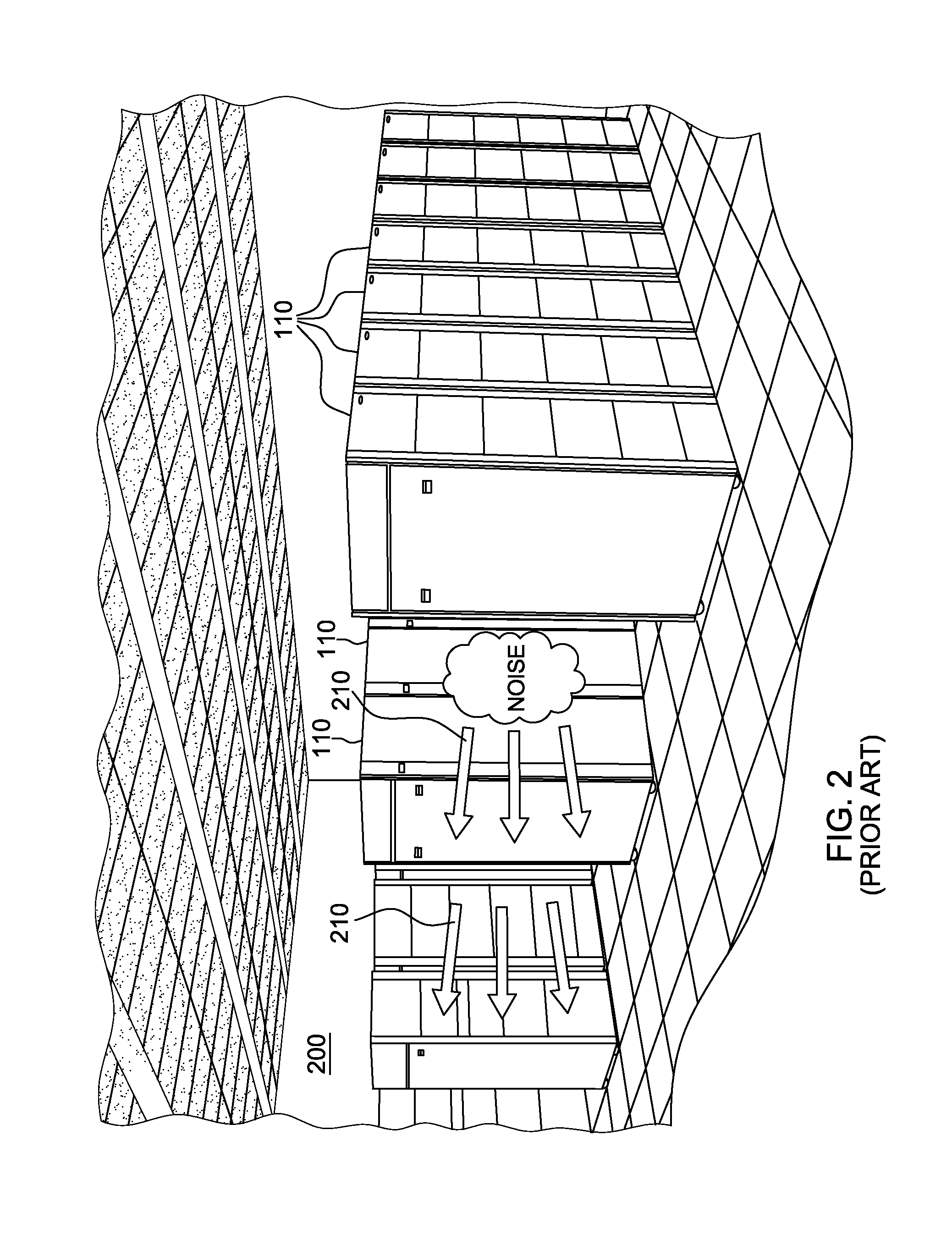 Acoustically absorptive apparatus for an electronics rack of a data center