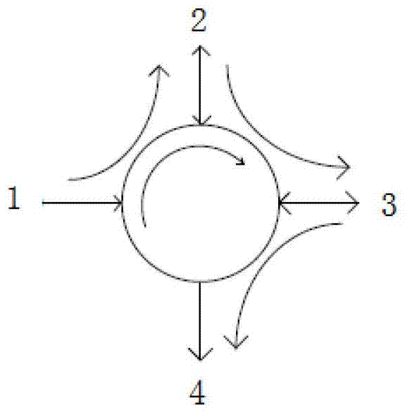 Compact type optical circulator with four ports