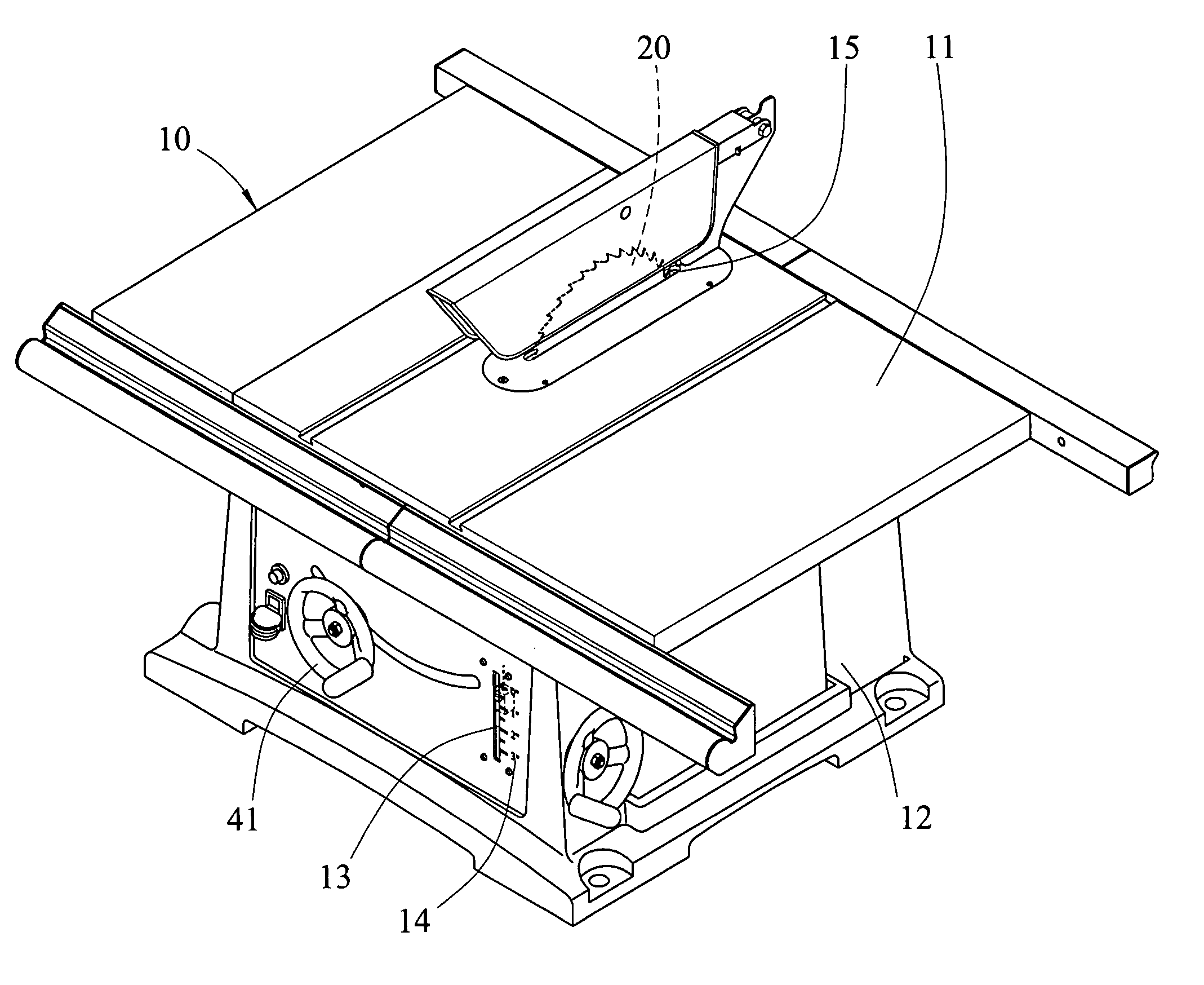 Display device for circular saw