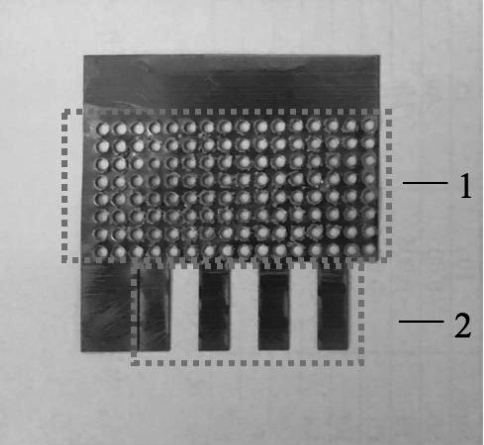 A cage-shaped sampling device and sample testing method for glow discharge mass spectrometry analysis