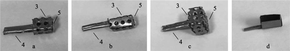 A cage-shaped sampling device and sample testing method for glow discharge mass spectrometry analysis