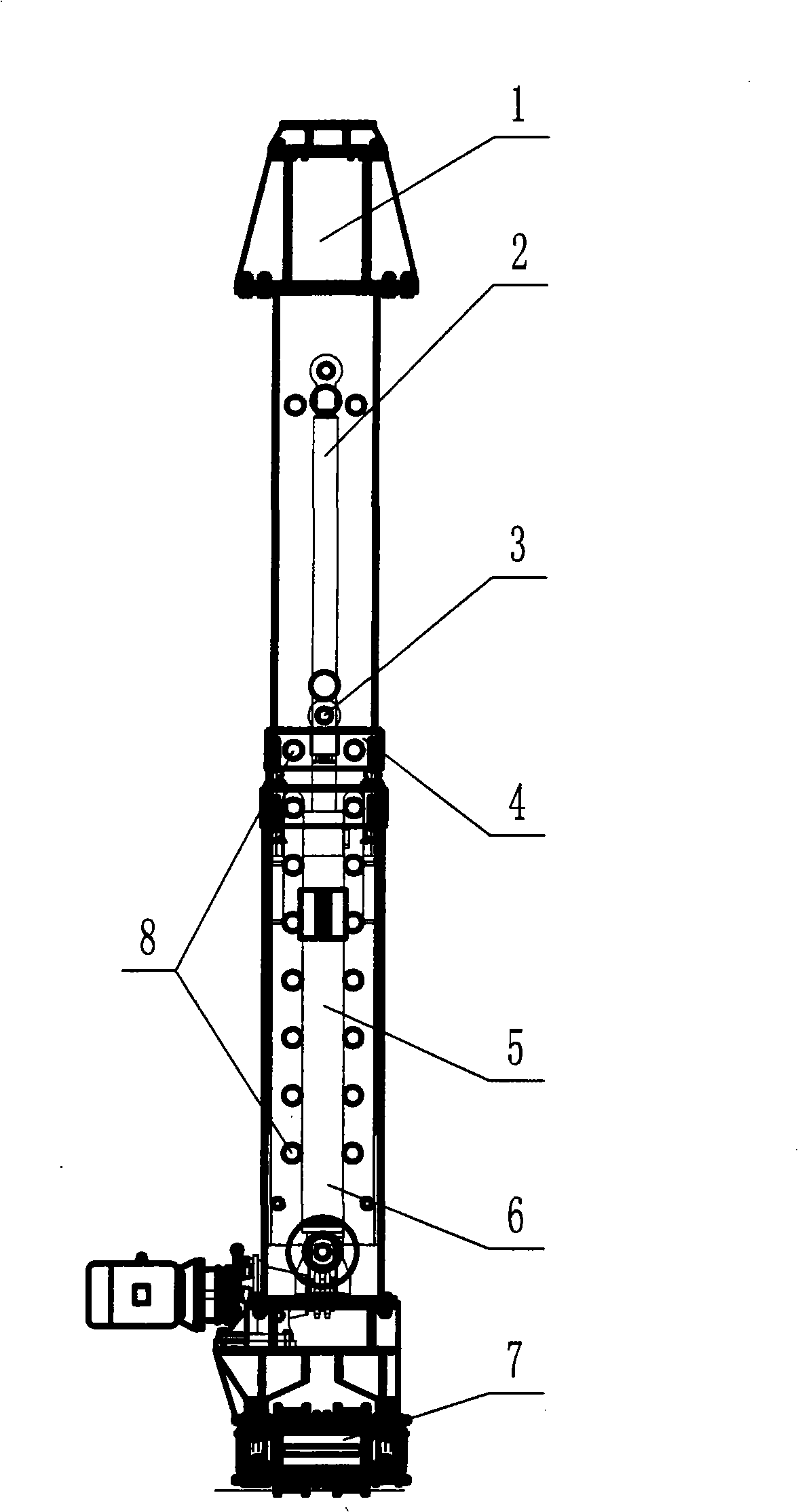 Erecting machine of bridge span for road and railway