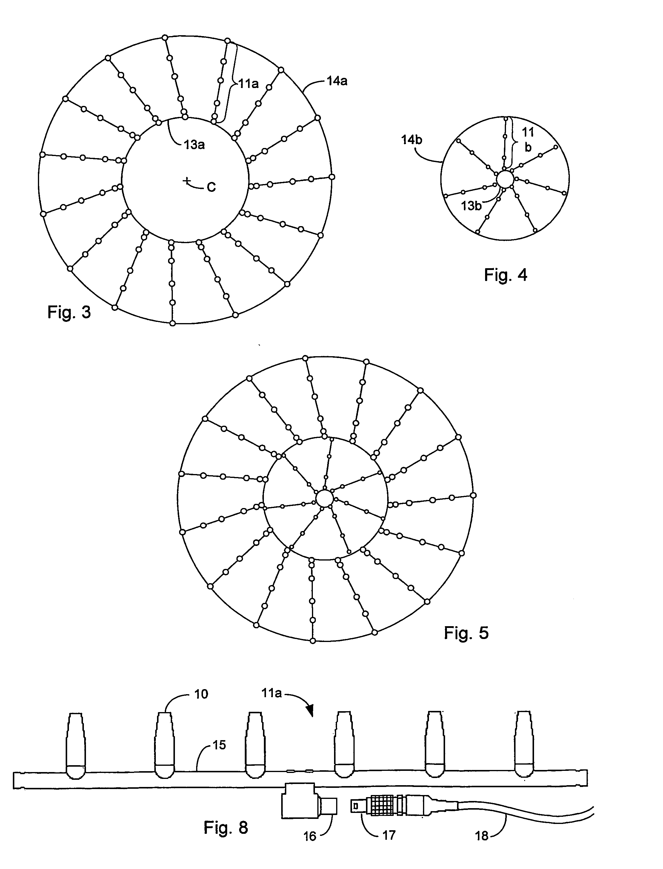 Beam forming array of transducers
