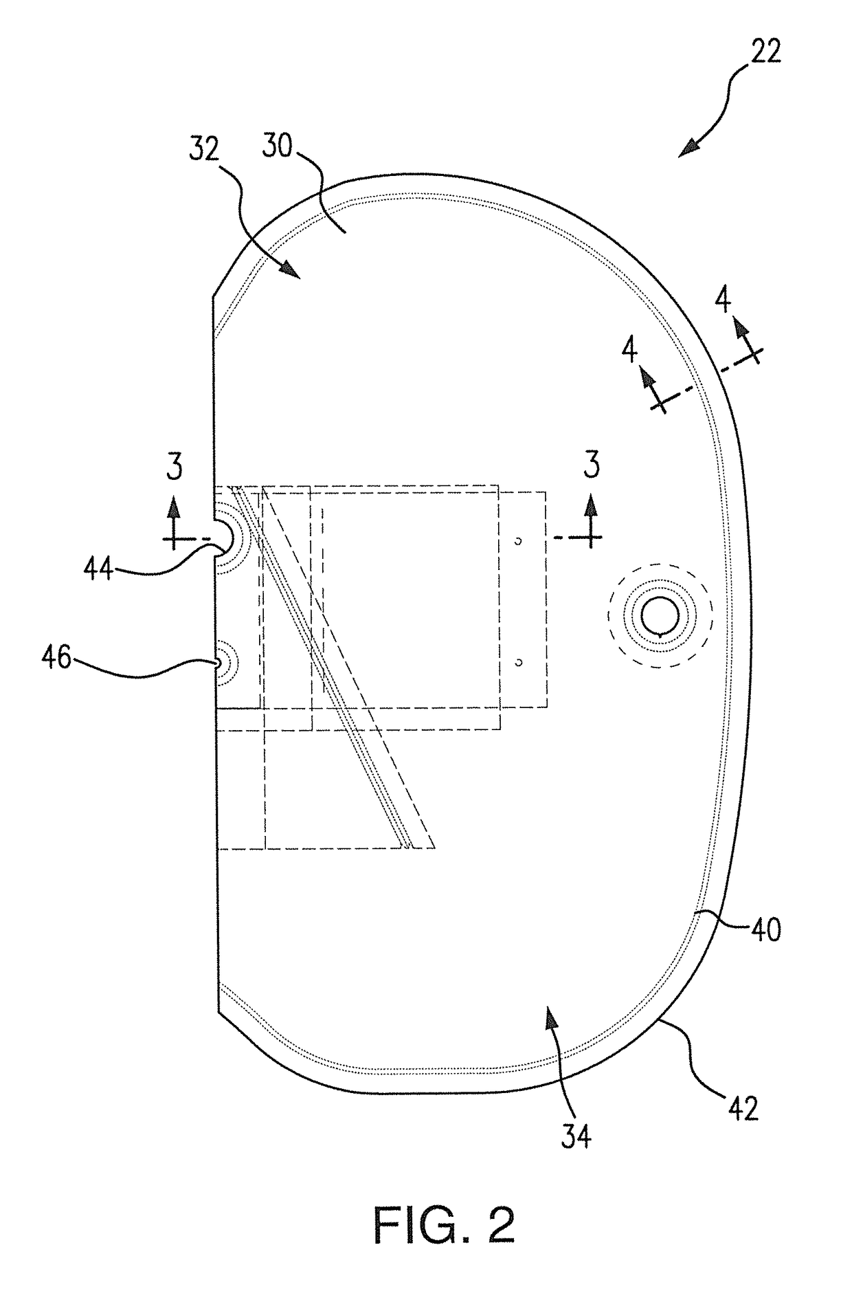 Side airbag with internal diffuser