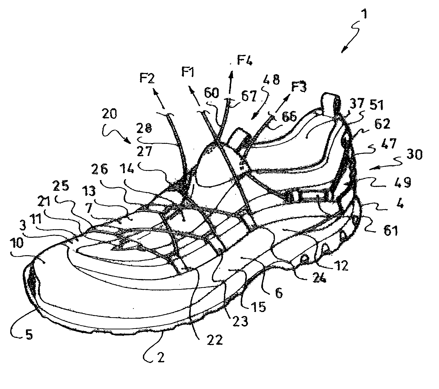 Footwear with improved heel support