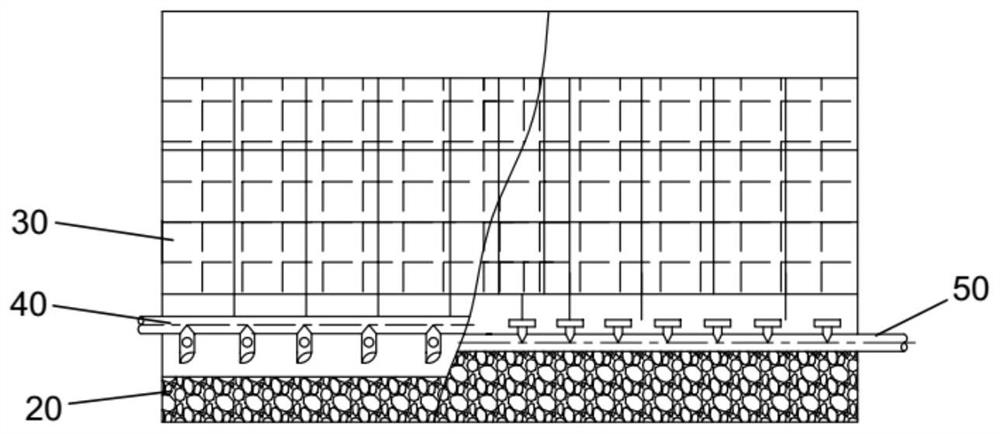 Domestic sewage treatment station tail water upgrading process system