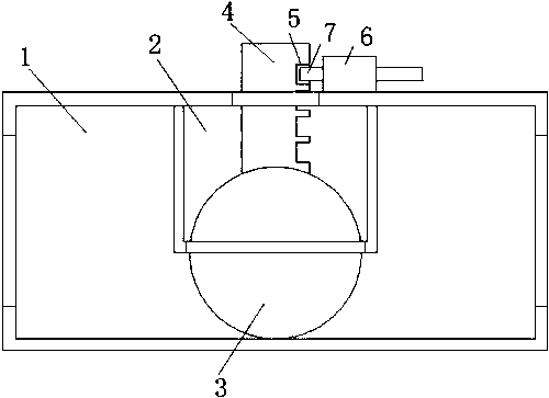 Quantitative sphere water adjusting valve