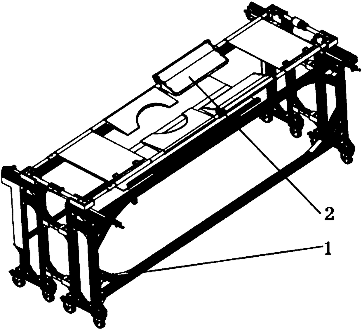 Stretcher trolley for postoperative patient transfer