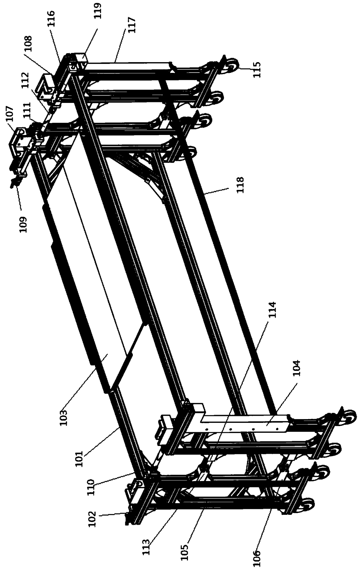 Stretcher trolley for postoperative patient transfer