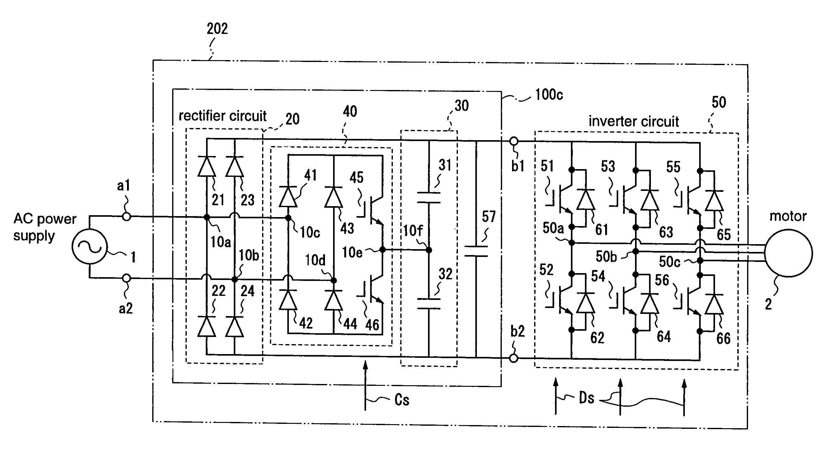 Converter circuit and motor driving apparatus